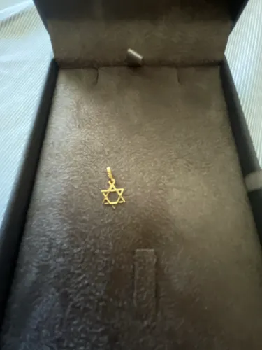 Pingente estrela de Davi ouro 18k