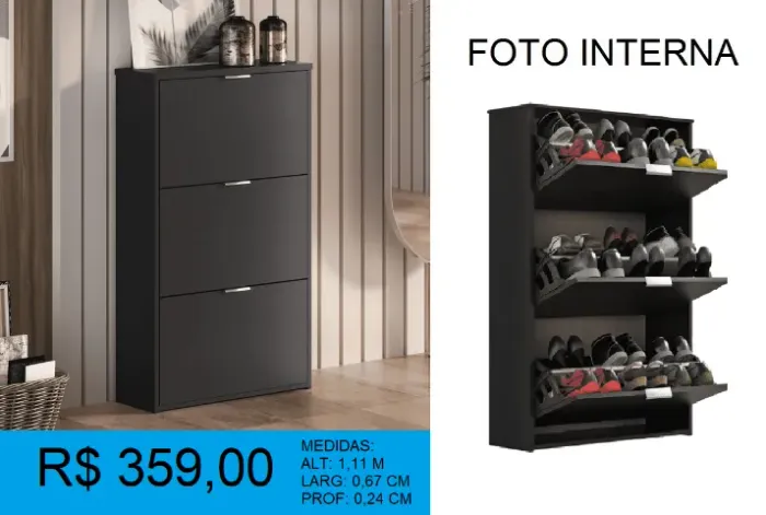 SAPATEIRA - ENTREGA E MONTAGEM GRATUITA!!