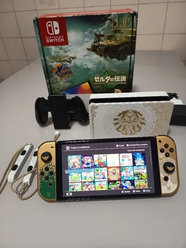 Nintendo Switch OLED Zelda edition desbloq.