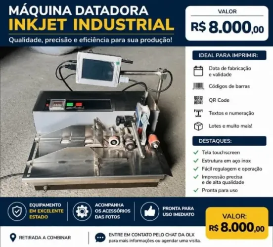 Maquina Datadora Inkjet Industrial 