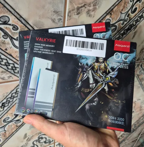 Kit Memória RAM RGB Asgard Valkyrie V5 2x8GB 3200MHz 16GBRgb 16gb (2x8gb) Ddr4