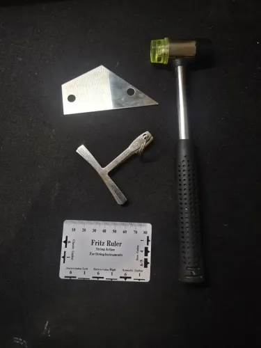 Kit para nivelamento de trastes + Fritz ruler + Raios de ajuste Ponte guitarra