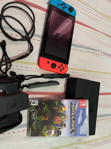 Nintendo switch 1 + jogo minecraft
