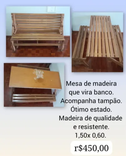 Mesa transformer! (vira banco).