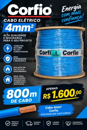 Cabo 4mm Corfio