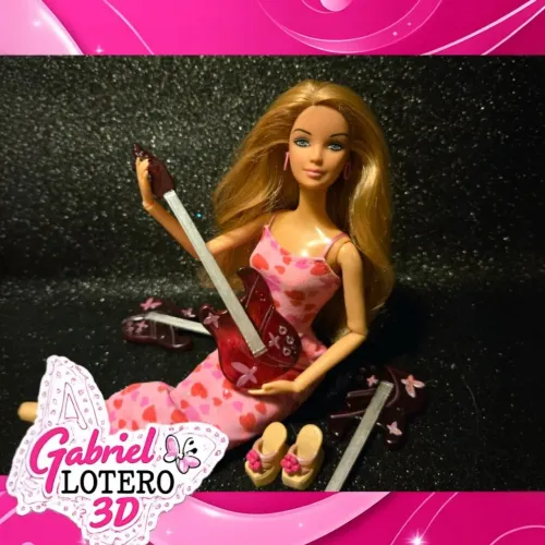DIÁRIO DA BARBIE | Guitarra para a boneca Barbie - impressão 3D