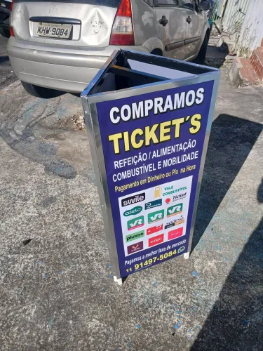 Cavalete publicidade três lados