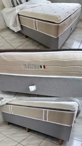 Cama de casal padrão com box