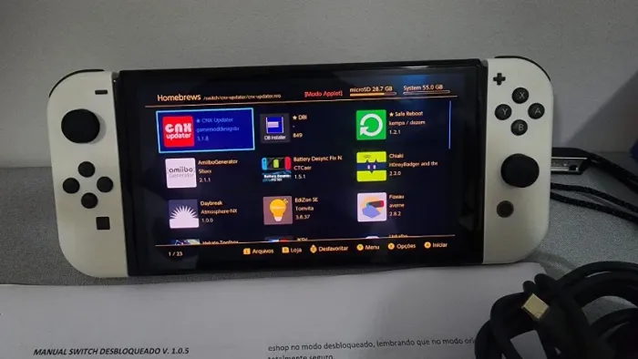 nintendo switch oled desbloqueado 128gb, envio olxpay