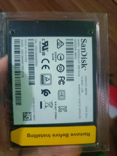 SanDisk SSD Plus 480 GB SATA 2,5" (modelo SDSSDA-480G).