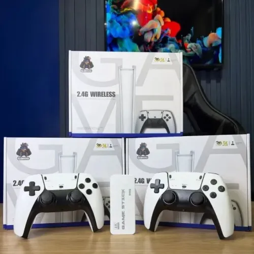 Game Smart tv 4K +30mil Jogos -2 Controles Sem Fio - Frete Grátis
