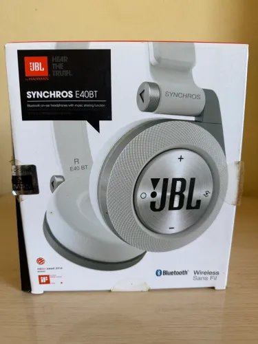 Fone de Ouvido Bluetooth JBL Synchros E40BT Branco - Ótimo Estado / Som Premium