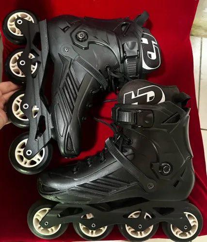 patins hd inline fast profissional preto (urban/freestyle) T38