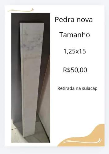 São 2 Pedra pra colocar na janela 125x15