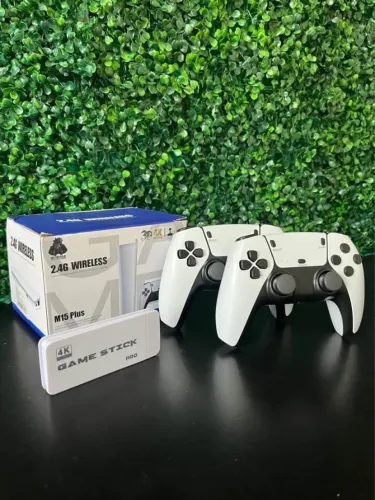 Videogame Retrô 4K - 20 Mil Jogos com 2 Controles Sem Fio