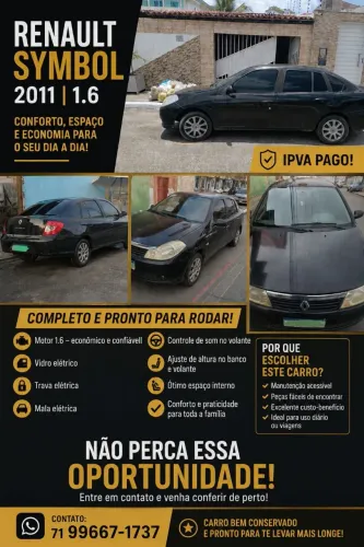 Renault Symbol Expression Hi-flex 1.6 8V 4P 2011