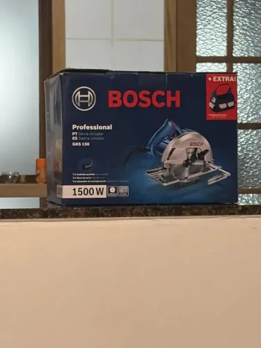Serra circular Bosch 1500w com bolsa de transporte profissional promoção entrego novo 