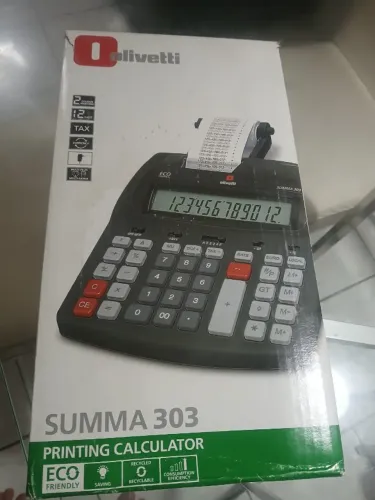Calculadora Olivetti Summa 303B nova, na caixa, com impressão