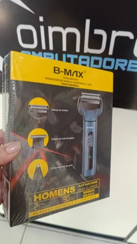 Kit 3x1 Maquina de Corte Barbeador, Depilador, Aparador de Pêlos Nariz Masculino C034