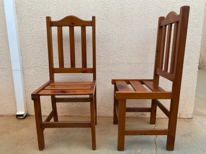 Kit 6 cadeiras de madeira