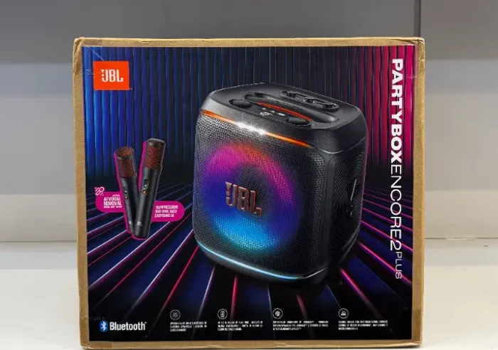 JBL PartyBox Encore 2 Plus com 2 Microfones e Remoção Vocal por IA