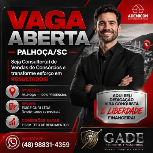 Venha ser um Consultor de Consórcio!!!