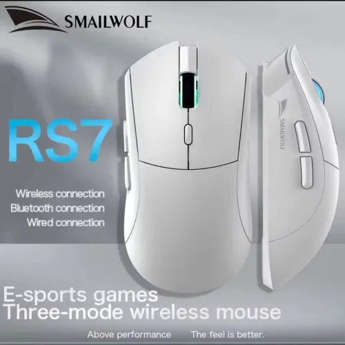 MOUSE GAMER SMAILWOLF RS7 SEM FIO 12/20000 dpi -NOVO