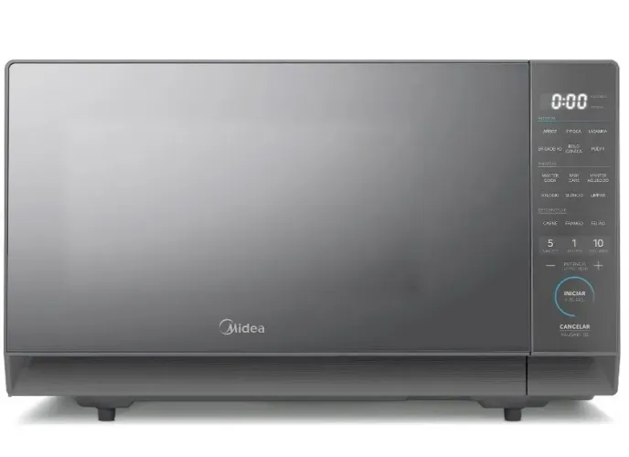 Micro-ondas 27L Prata Porta Espelhada MasterCook da Midea (modelo MHP27S