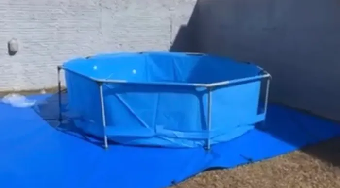 Piscina 5mil litros + bomba de limpeza