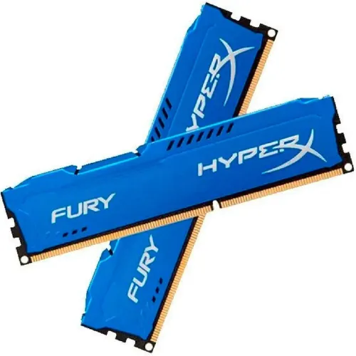 Kit Memória RAM 16GB DDR3 (2x8GB) 1600MHz HyperX Fury Blue - Excelente Estado