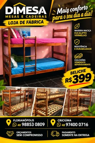 Beliches direto da fábrica