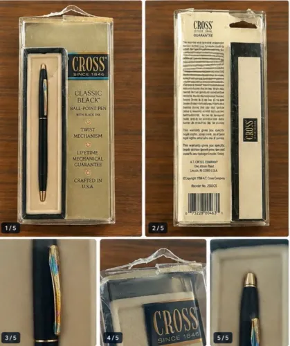Caneta Cross Classic Century 2502 Vintage - Nunca Usada - Original