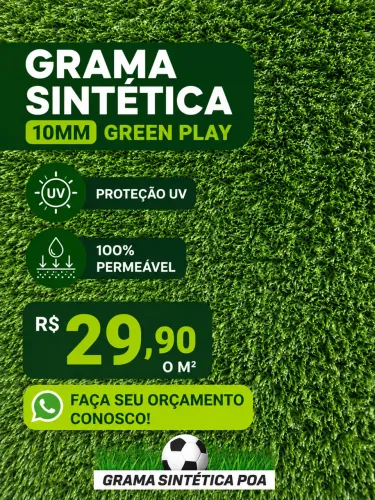Grama sintética 10mm Greenplay
