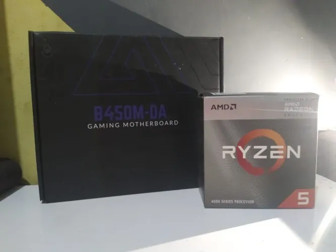 Kit AMD Ryzen 5 + Placa mãe b450m