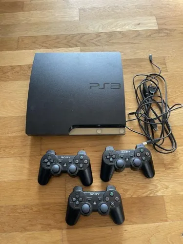 PS3 Slim Destravado | 500GB + HD 1,5TB | 3 Controles