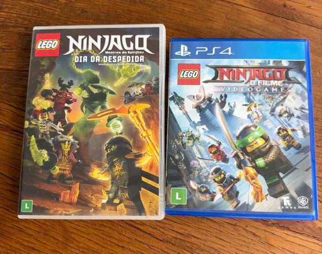 Jogo PS4 Lego Ninjago o filme + DVD Ninjago dia da despedida