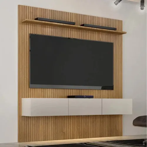 Painel Curitiba com Nicho 179cm para Tv Até 70 / entrega hoje 