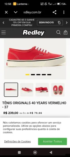 Tênis Redley Originals- VERMELHO 