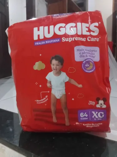 Vendo fralda huggies supreme care xg
