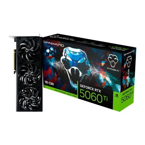 Placa de Vídeo Gainward NVIDIA GeForce RTX 5060 Ti Python III, 16GB, GDDR7