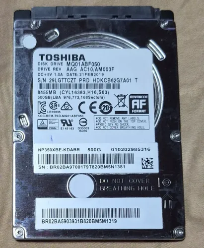 HD TOSHIBA 500 GB