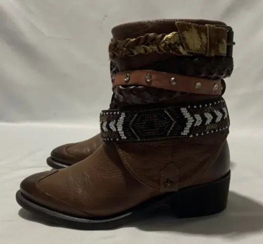 bota couro zara - country - original