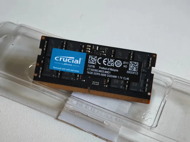 Memória ram notebook 16gb ddr5 5600mhz