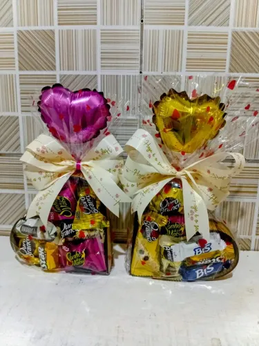 Cesta P coração bombom 45