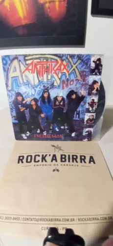 LP Vinil Anthrax - EP I'm The Man Thrash Metal nacional usado Rock disco de vinil