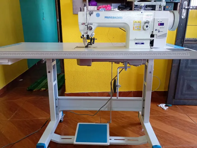 Máquina de costura Direct Drive,eletrônica transport duplo 2 guias cost industrial sm nova