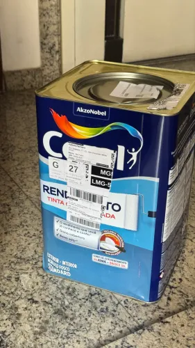 Vendo lata de tinta 16 litros coral acrílico fosco