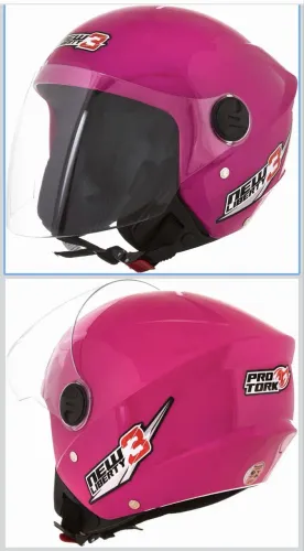 Capacete Aberto PRO TORK NEW LIBERTY 3, Rosa | SOLID, TAM. 60