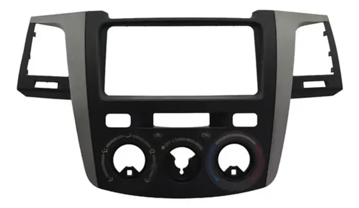 Moldura Central Radio Comando Ar Hilux 2007 Original Preto