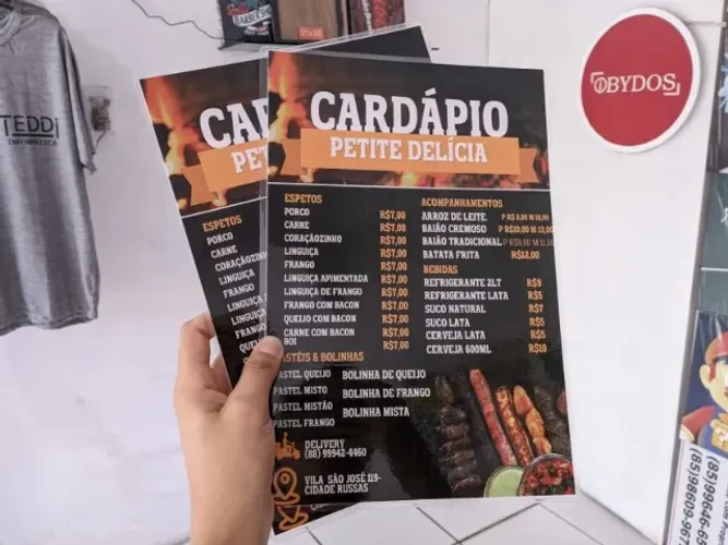Cardápios personalizados